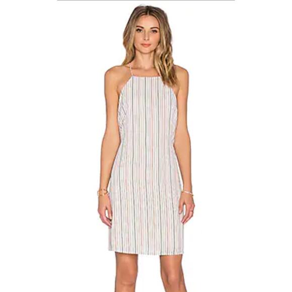 Line & Dot St. Marguerite Dress Small Striped Sleeveless Sheath Knee-Length Chic - Picture 1 of 13